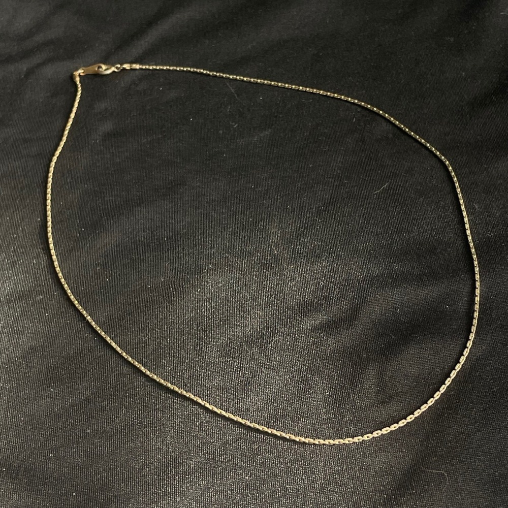 Avon Gold/Silver Tone Snake Chain Necklace‎ Clasp Pendant Fine Jewelry Women
